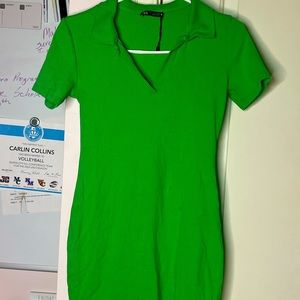 Green Zara Bodycon Dress